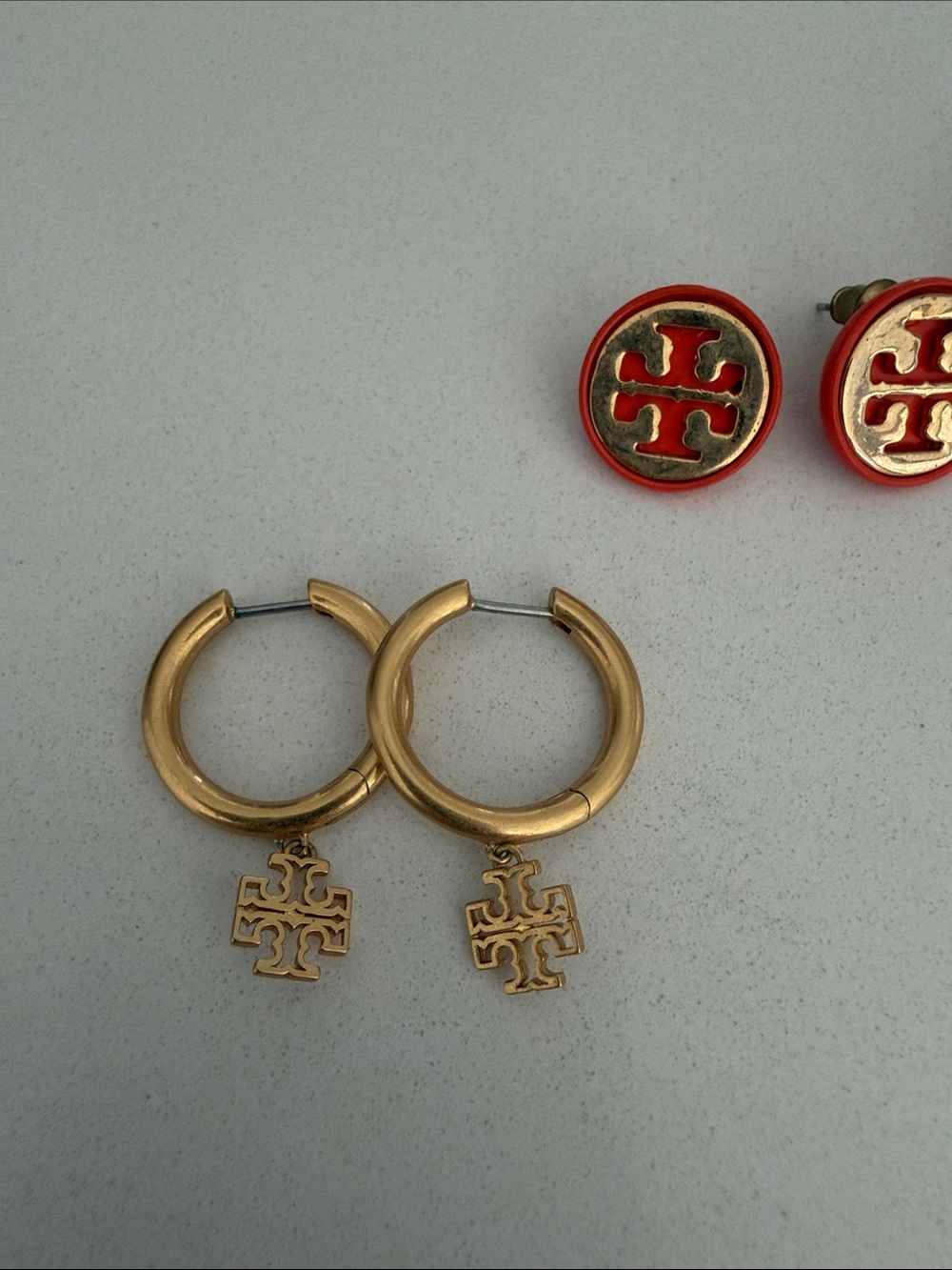 Tory Burch set of three earrings - Picture 2 of 5